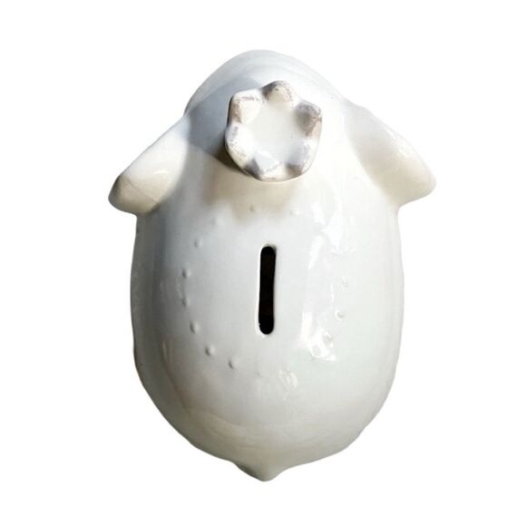 Pottery Barn Elephant Ceramic Bank / New No Box - Picture 7 of 8